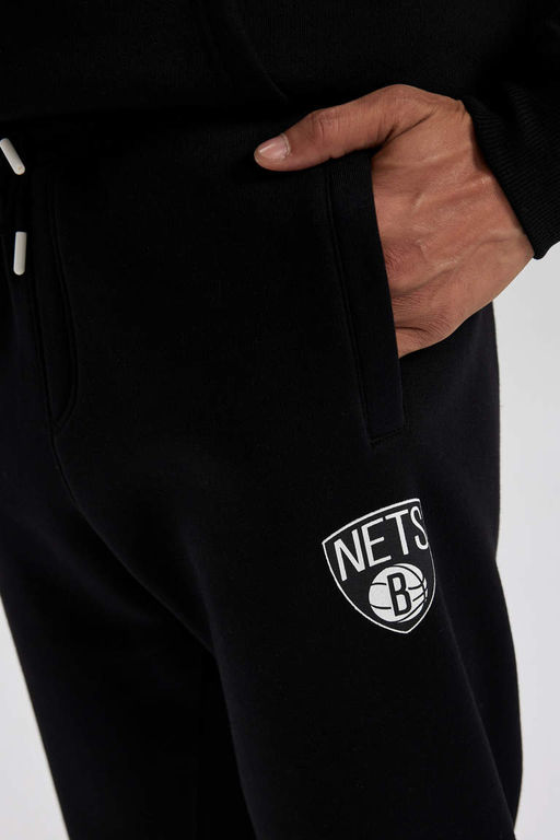 DeFactoFit Спортивные штаны для джоггеров стандартного кроя NBA Brooklyn Nets  фото 6