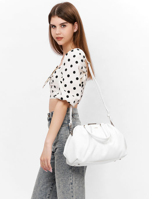 LACCOMA сумка Роза-Л815-белый эко кожа хлопок