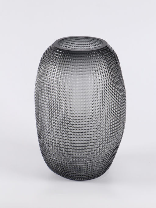 Ваза «Аллесио», 30×20 см, стекло, чёрная