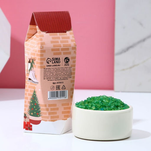 Соль для ванны С Новым Годом!, 150 г, аромат яблока с корицей, Чистое счастье  фото 3