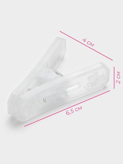 Прищепки для белья Доляна, 16 шт, 6,52 см, ширина низа 4 см  фото 8