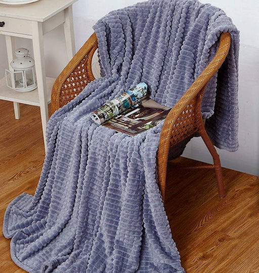 Плед Квадро 200х220 см (Светло-Серый)