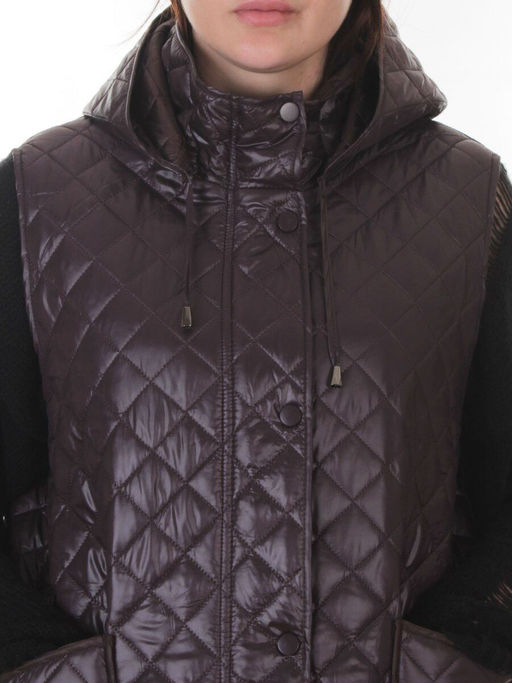 A-801 DK. VIOLET Жилет утепленный женский (50 гр. синтепон)
