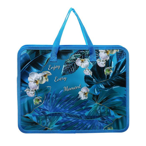 Папка с ручками пластик А4 330*260 МИКС Цветы - Calligrata фото 8