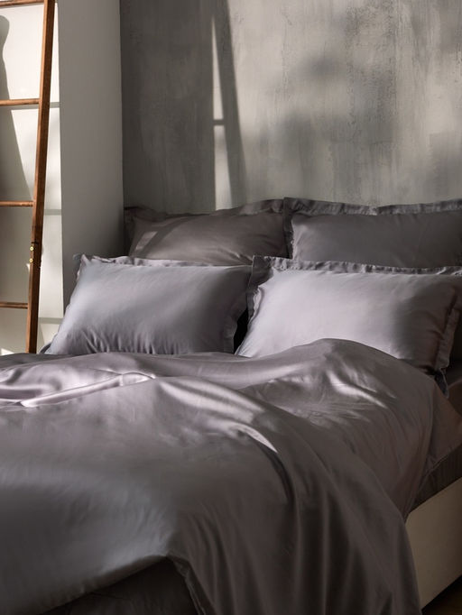 Наволочка SL Home Tencel, 5070+3 см, серая, тенсель, эвкалиптовое волокно 100% - Sima-land home фото 8