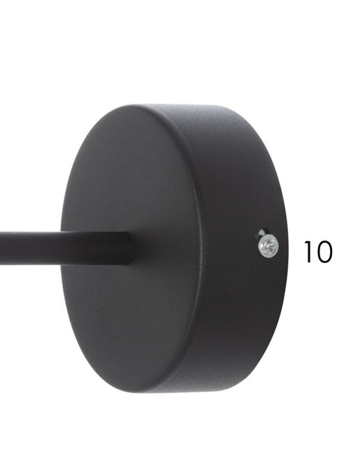 Бра LED 20608/1W, 12Вт, 3000-6000K, черный/латунь