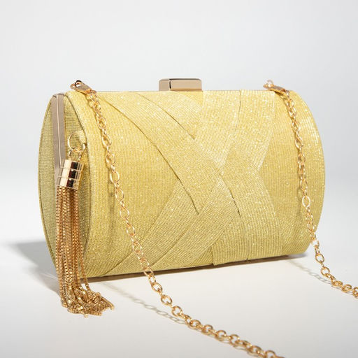 Сумка-клатч на фермуаре, цвет жёлтый - Simaland фото 3