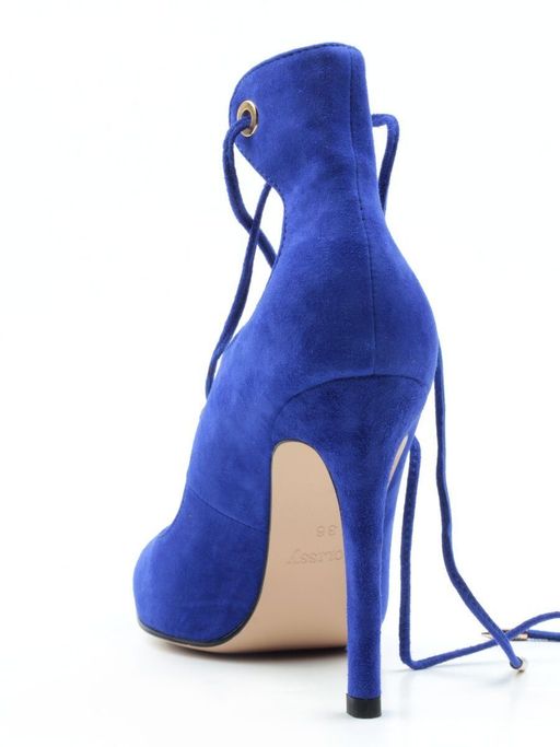 06-V-238 BLUE Туфли женские (натуральная замша) - Фабричный китай фото 7