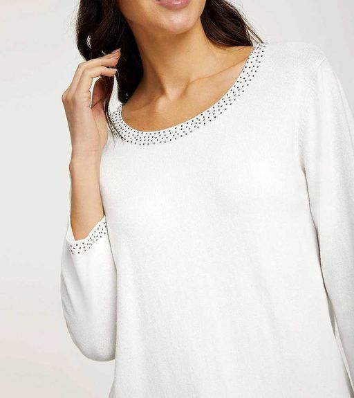 Пуловер, экрю - Linea tesini фото 6