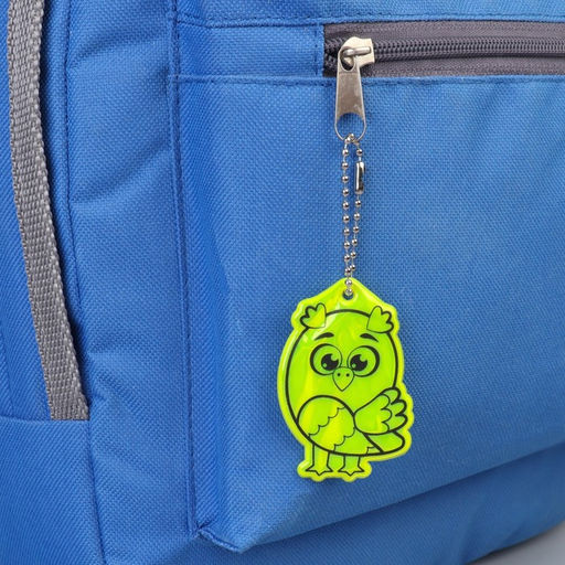 Цена за 6 шт. Светоотражающий элемент «Сова», двусторонний, 4,2 × 6 см, цвет МИКС