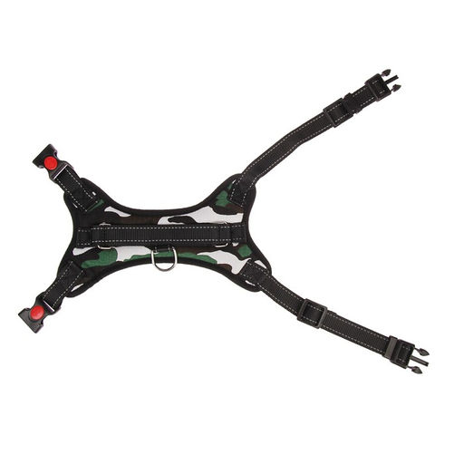 Шлейка К7 мягкая светоотражающая, размер S, ОГ 44-55 см, вес 5-9 кг хаки - Пижон фото 3