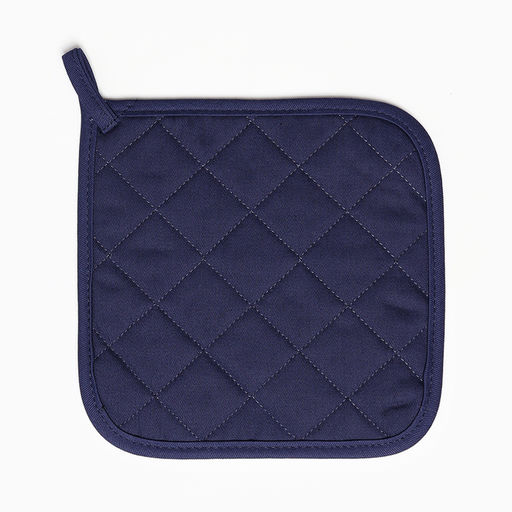 Прихватка «Этель» Kitchen, синяя, 19×19 см, саржа,100% хлопок