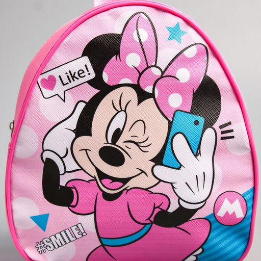 Рюкзак детский для девочки на молнии, розовый, 23?21?10 см, Минни Маус - Disney фото 4
