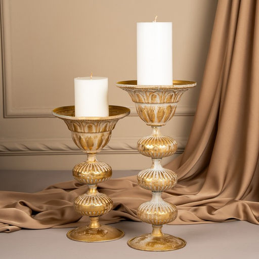 Подсвечник металл «Ярусы» для одной свечи 16×16×31 см