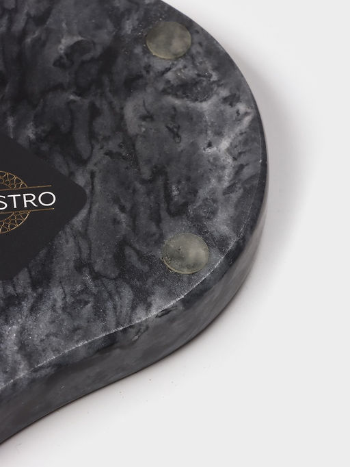 Подставка под ложку Magistro Marble, мрамор, 16.5×10×1.8 см, чёрная