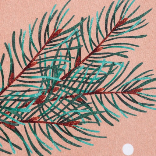Комплект штор для кухни с подхватами Этель Fir branches, 145?180 см - 2 шт., габардин