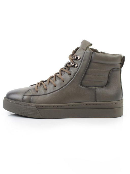 05-X30302A-70 KHAKI Ботинки демисезонные мужские (натуральная кожа,байка)