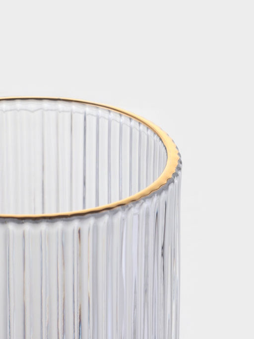 Набор стаканов 6 шт, 400 мл, золотой обод