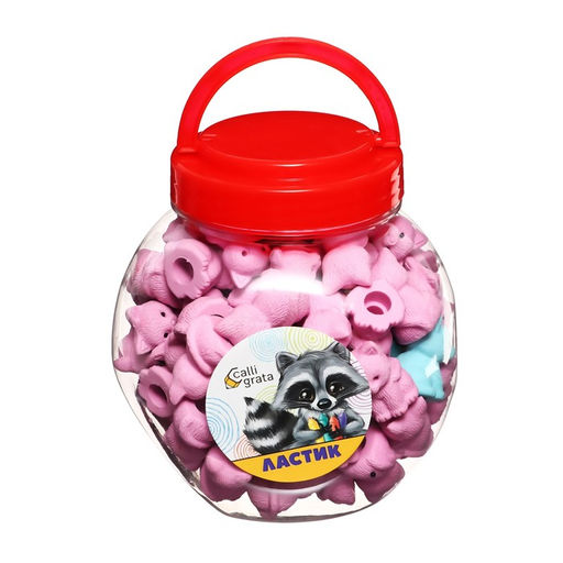 Цена за 65 шт. Ластик фигурный Котик МИКС - Calligrata фото 9