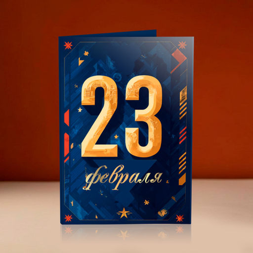Открытка 4 шоколадки 23 февраля (синяя) - 8 чудо фото 3