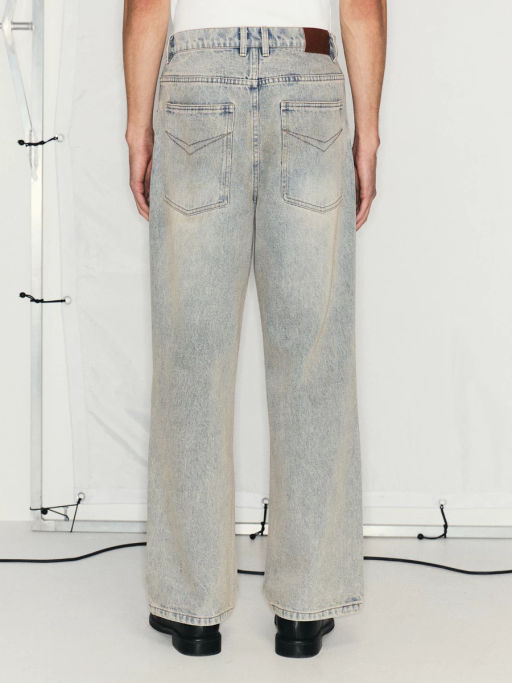 Джинсы relax fit с эффектом стирки / Zarina  фото 5