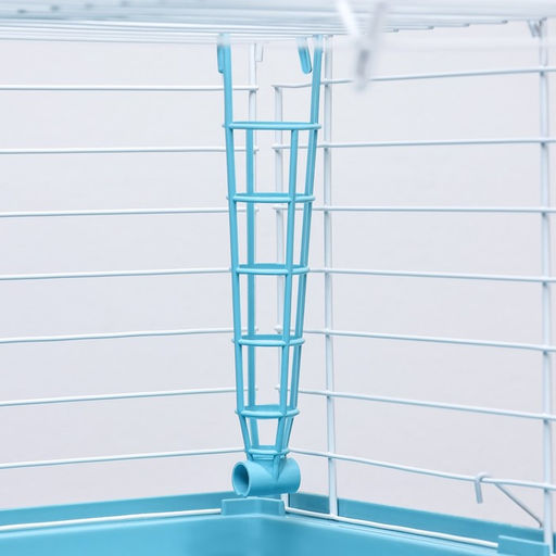 Клетка для грызунов Пижон №1 складная, 58 х 40 х 34 см (+миска, 2 кормушки), бирюзовая  фото 7