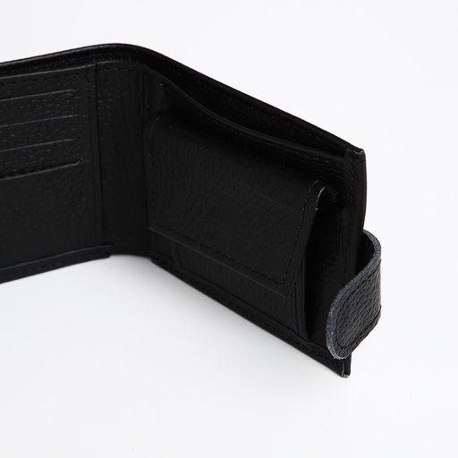 Кошелёк на кнопке, TEXTURA, цвет чёрный  фото 7