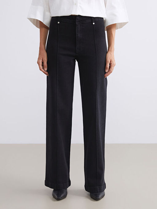 Wideleg Kad?n Jean Pantolon