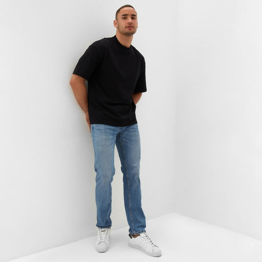 Футболка мужская MINAKU OVERSIZE FIT, размер 50, чёрная