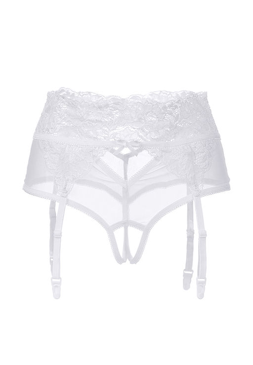 Эротические трусики-пояс Erolanta Iveta, белый (42-44)  фото 8