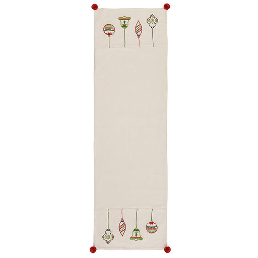 Дорожка с вышивкой Christmas decorations из коллекции New Year Essential, 45х150 см