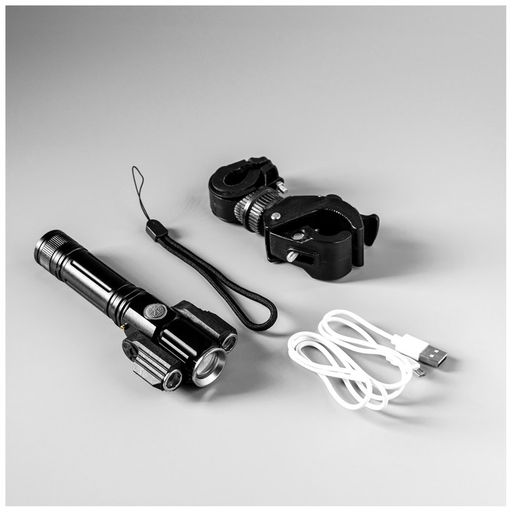 Фонарь велосипедный передний, 3 светодиода, 4 режима - Simaland фото 7