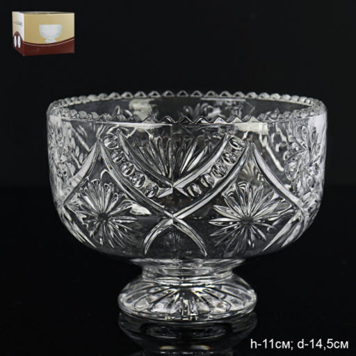 Ваза для сервировки на ножке Орнамент / GIU-48 /KG-1855/уп 24/ - Галеонтрейд фото 10