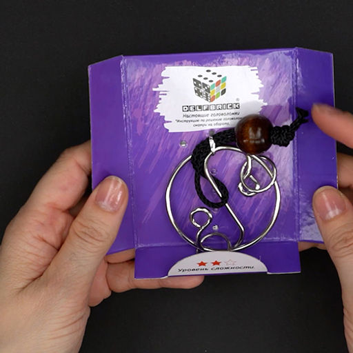 DELFBRICK DLM-28 Головоломка металлическая 1 шт Инь-Ян 4 элемент