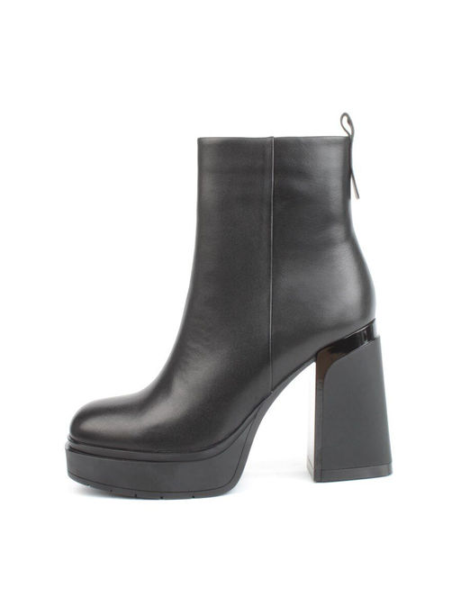 04-M3-1451 BLACK Ботильоны зимние женские (натуральная кожа, натуральный мех) - Фабричный китай фото 6