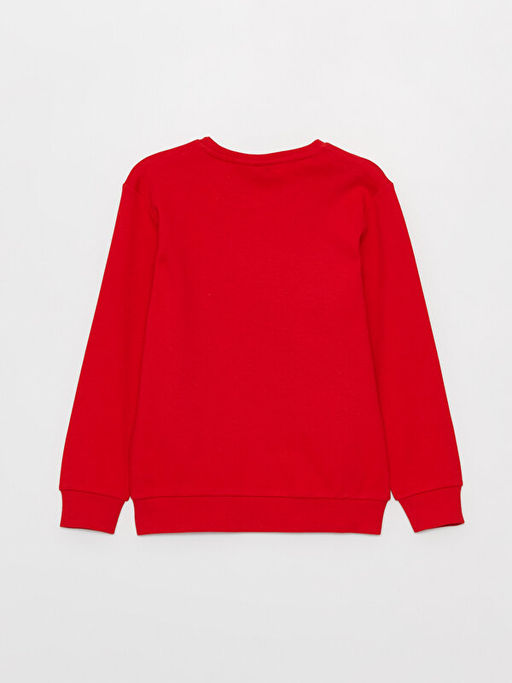 Bisiklet Yaka Mickey Mouse Bask?l? Uzun Kollu Erkek ?ocuk Ti??rt - Waikiki фото 3