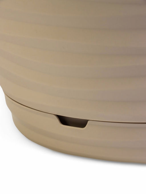 Горшок для цветов с поддоном Saffron, 9.1 л, d=26.7 см, h=24.5 см, пластиковый, бежевый - Simaland фото 5