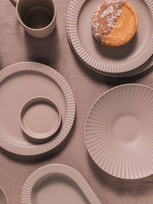 Тарелки Magistro Jarwah Lausanne, d=25 см, обеденные, набор 2 шт., фарфор, бежевые