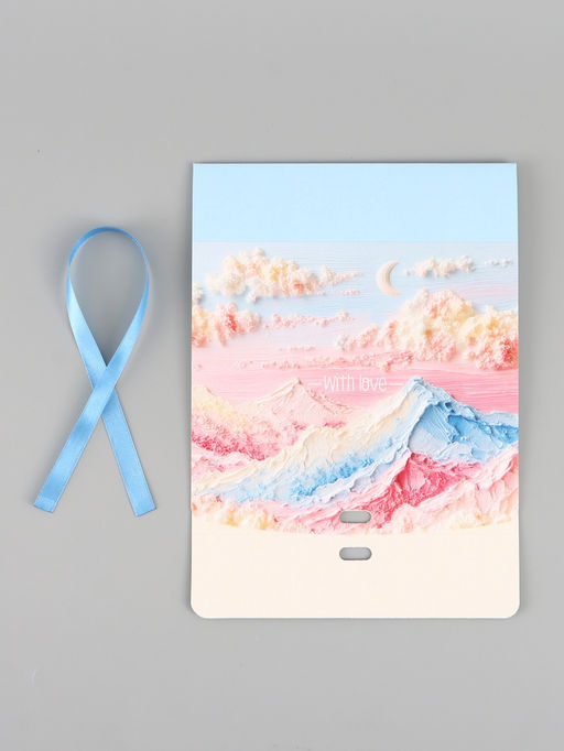 Цена за 2 шт. Коробка подарочная самосборная With love, 20×18×5 см, с лентой