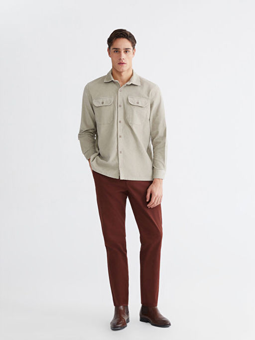 Rahat Kal?p Kadife Erkek G?mlek