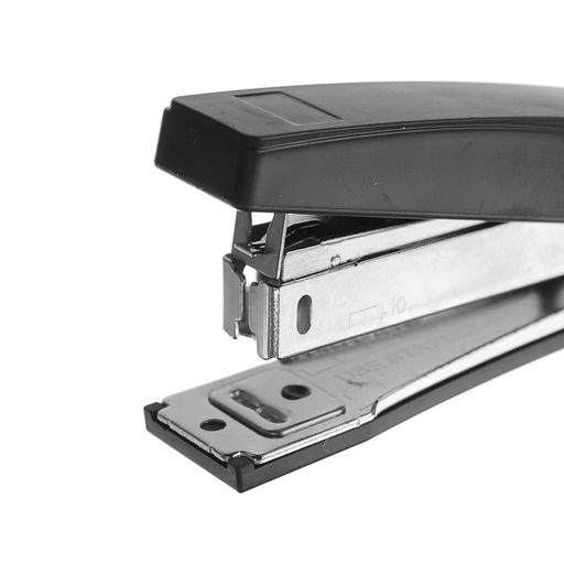 Степлер № 10 Attomex, до 18 листов, встроенный антистеплер, чёрный