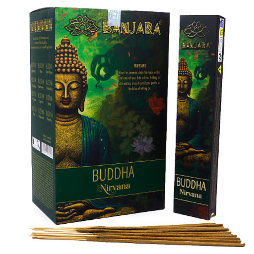 Благовония BANJARA Buddha Nirvana Super Premium качество светлые пыльцовые 15гр 15палочек