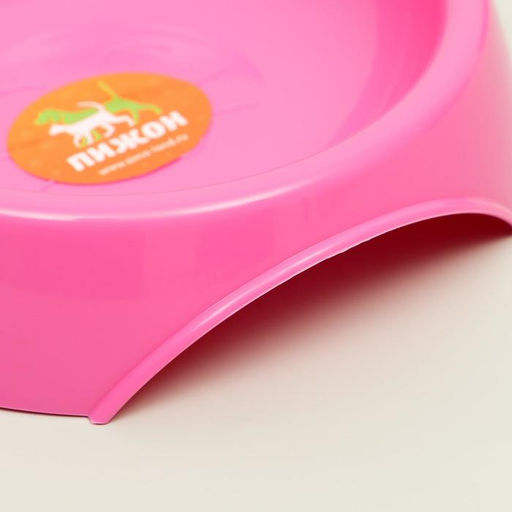 Цена за 2 шт. Миска «Кошачьи ушки» 200 мл, 15 х 3.7 см, розовая