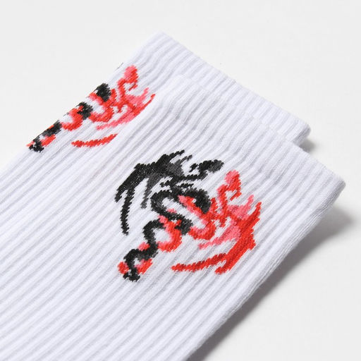 Цена за 2 шт. Носки женские «Дракон», белые, размер 23