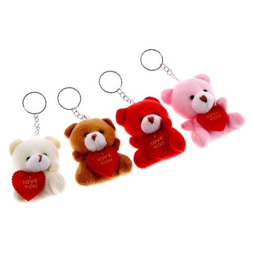 Брелок Мишка с сердцем, набор 3 шт., МИКС - Simaland фото 2