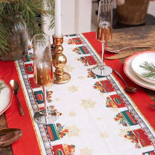 Дорожка на стол новогодняя Новогодняя ярмарка 40*147 см, 100% хл, саржа 190гр/м2 - Этель фото 6