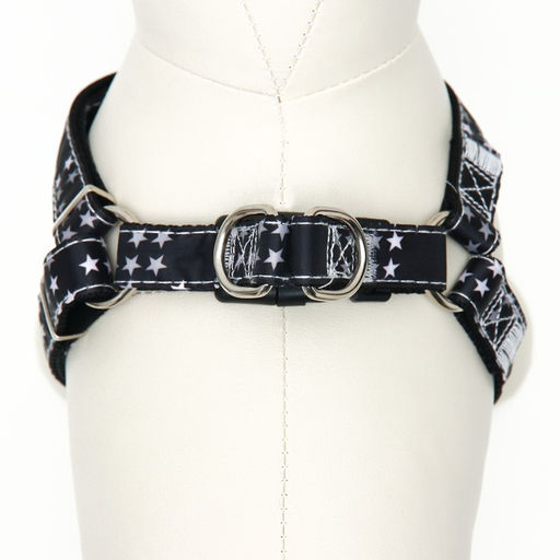 Комплект амуниции двухслойный, размер L, поводок 120 х 2 см, ОШ 31-45, ОГ 35-52 см, звёзды - Пижон фото 5