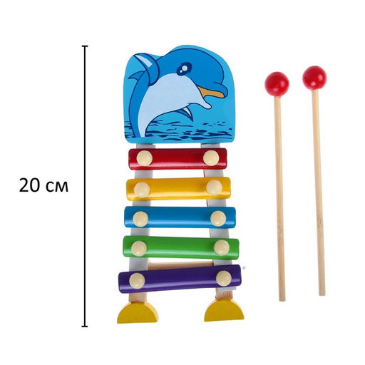 Металлофон малый «Дельфинчик», 5 тонов