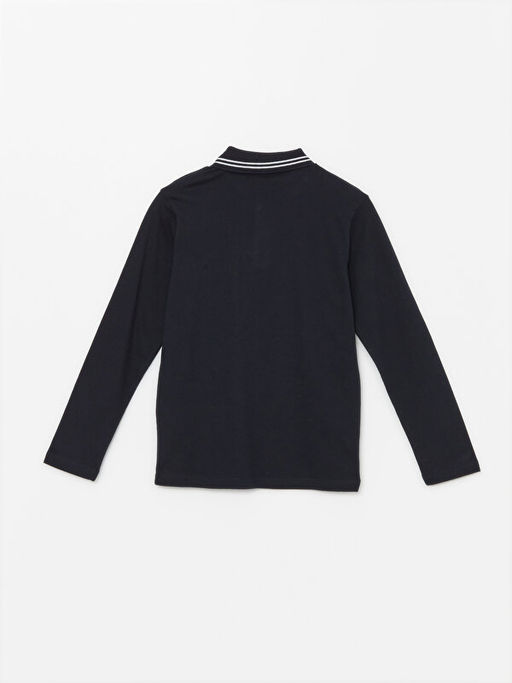 Polo Yaka Basic Uzun Kollu Erkek ?ocuk Ti??rt