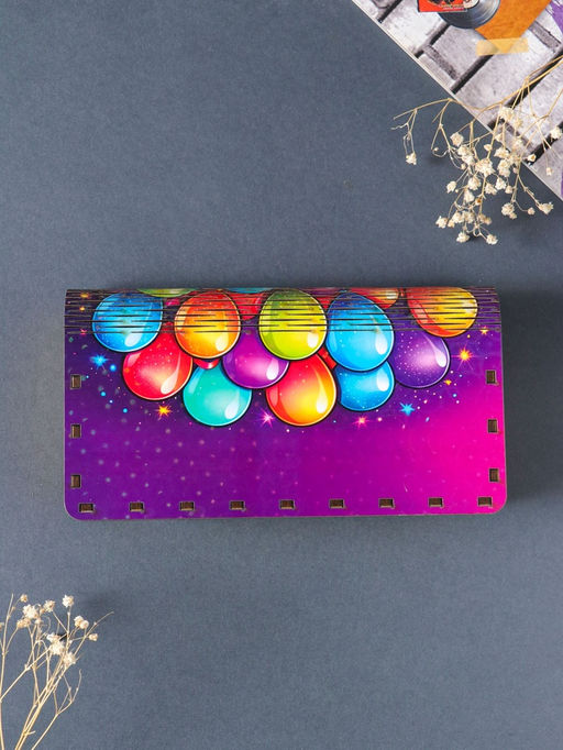 Купюрница "Поздравляем" шары, 19,5х11х3 см, вид 21